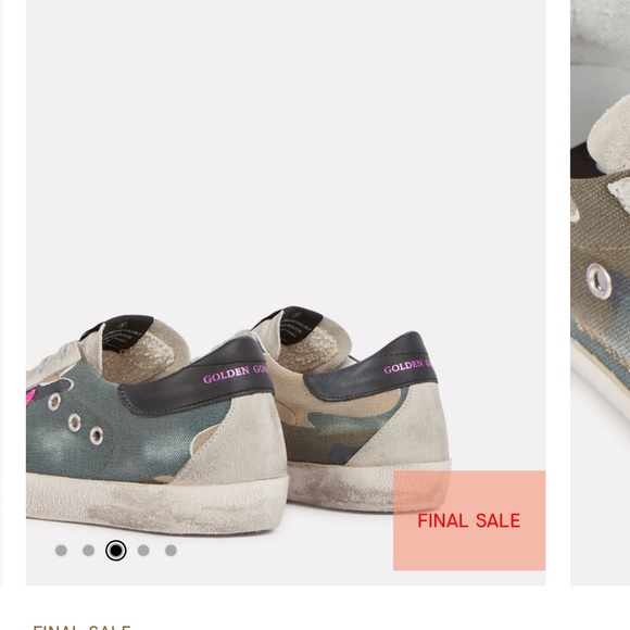 Golden Goose Women's Camouflage and Pink Star Sneakers size 40 - Picture 3 of 13